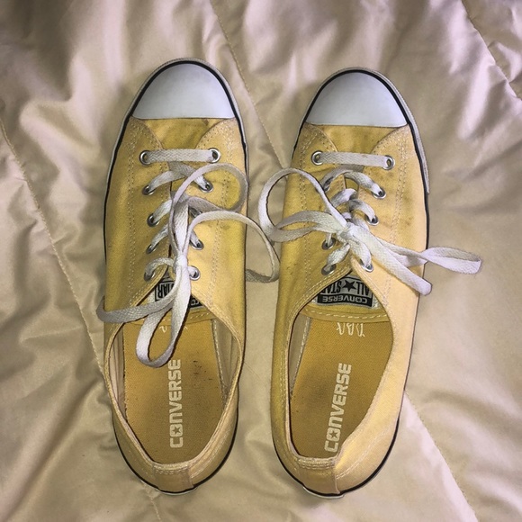 light yellow converse